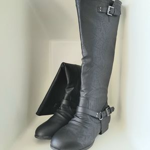 NEW Knee High Riding Boot Black Size 7